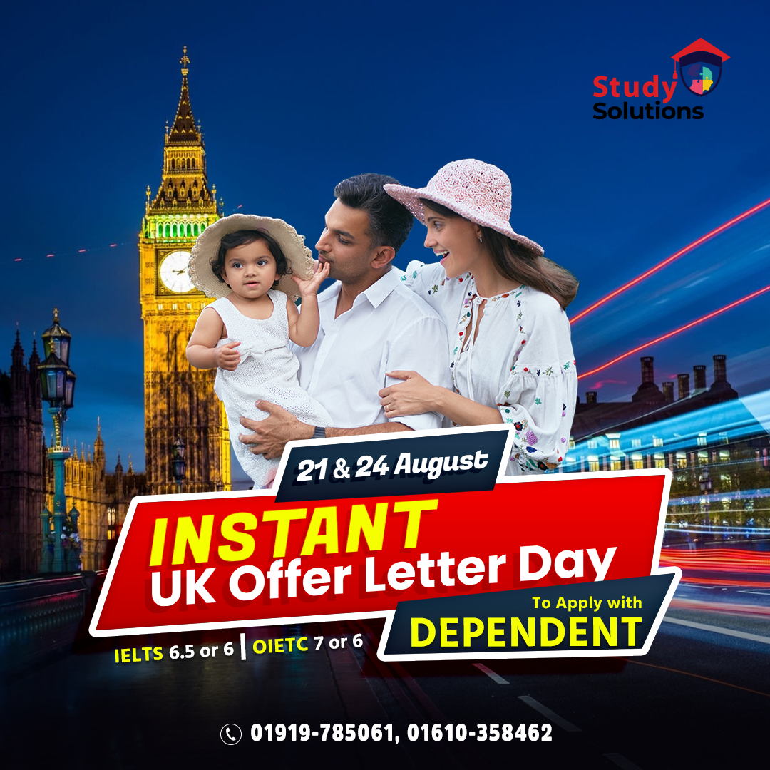 Instant UK Offer Letter Day | Nov 2023 Intake